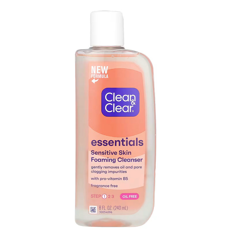 Clean & Clear Essentials Sensitive Skin Foaming Cleanser 8oz