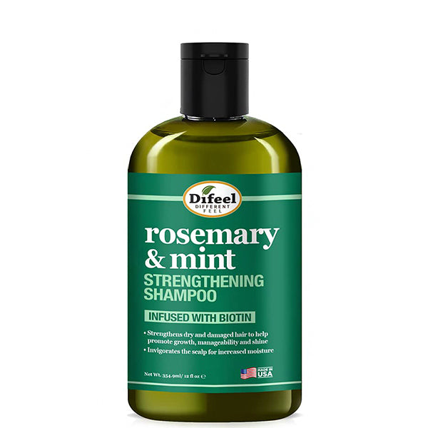 Difeel Rosemary Mint Hair Strengthening Shampoo with Biotin 12oz