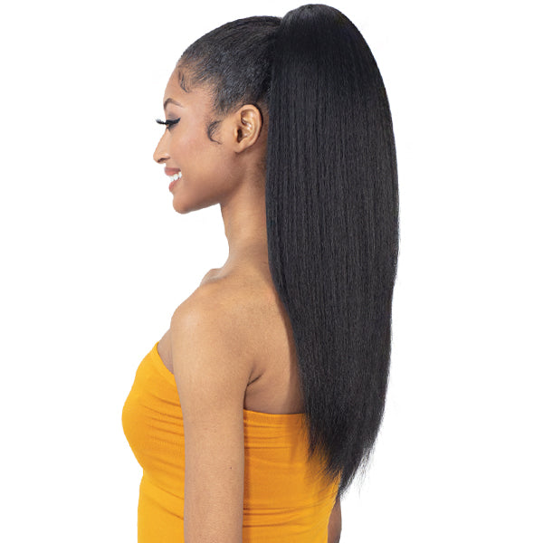 Freetress Equal Half Wig DRAWSTRING FULLCAP NATURAL PRESSED YAKY Freetress Equal Half Wig DRAWSTRING FULLCAP NATURAL PRESSED YAKY