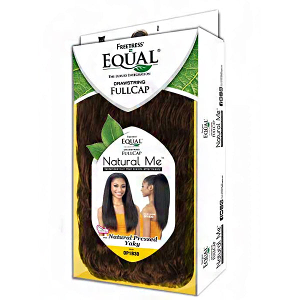 Freetress Equal Half Wig DRAWSTRING FULLCAP NATURAL PRESSED YAKY Freetress Equal Half Wig DRAWSTRING FULLCAP NATURAL PRESSED YAKY