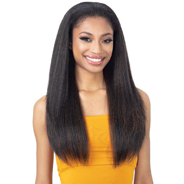 Freetress Equal Half Wig DRAWSTRING FULLCAP NATURAL PRESSED YAKY