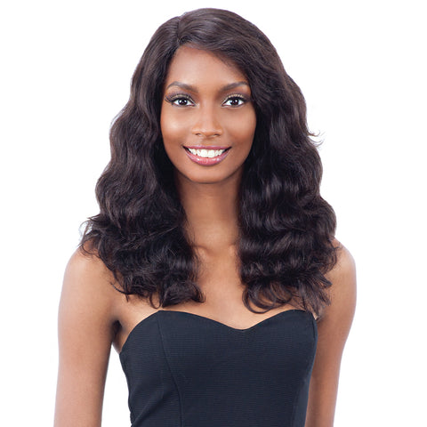 Naked 100% Unprocessed Hair Deep Invisible L Part Lace Wig BODY WAVE