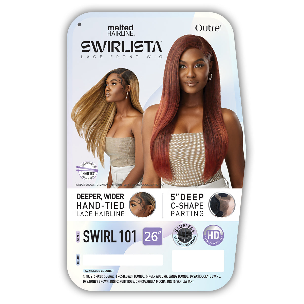 Outre Melted Hairline Swirlista Glueless HD Lace Front Wig - SWIRL 101