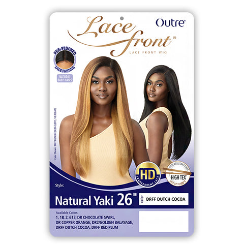 Outre Synthetic Hair HD Lace Front Wig - NATURAL YAKI 26