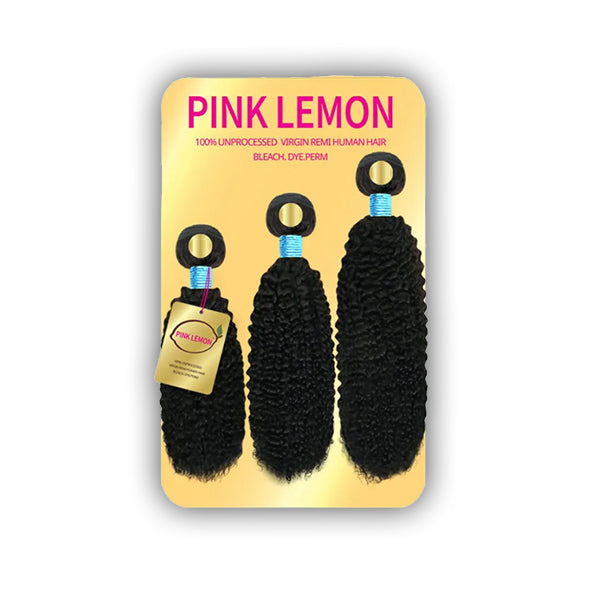 Pink Lemon 100% Virgin Remi Hair Weave - BOHEMIAN CURL (14\/16\/18)