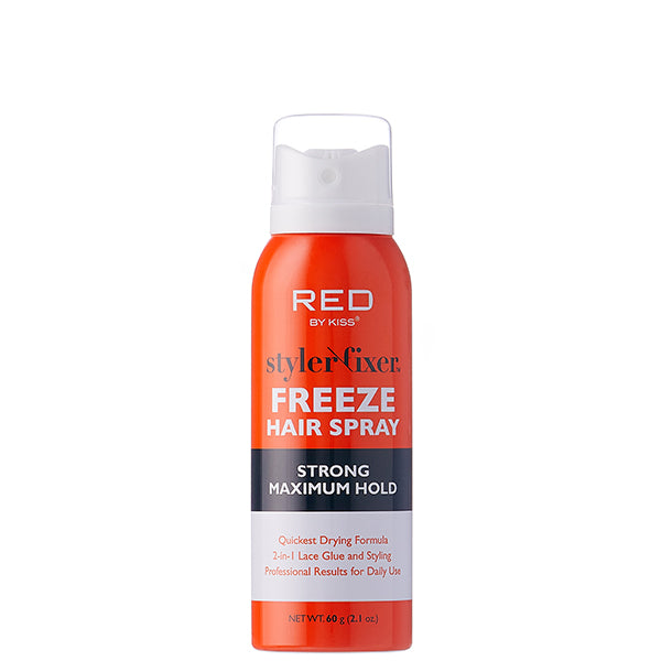 Red by Kiss Styler Fixer Maximum Hold Styling Freeze Hair Spray 2.1oz