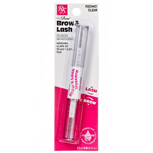 Ruby Kisses RBDM01 Go Brow Brow Lash Clear Mascara 0 08oz ruby-kisses-rbdm01-go-brow-brow-lash-clear-mascara-0-08oz