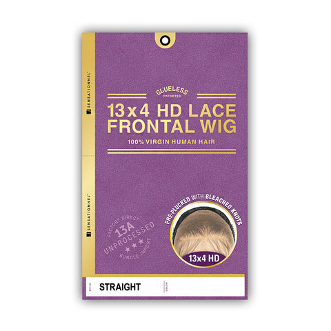 Sensationnel 100% Virgin Human Hair 13A 13x4 Glueless HD Lace Frontal Wig - STRAIGHT 20 Sensationnel 100% Virgin Human Hair 13A 13x4 Glueless HD Lace Frontal Wig - STRAIGHT 20