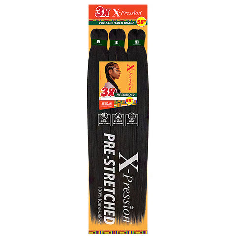 Sensationnel Synthetic Braid - 3X X-Pression PRE STRETCHED BRAID 58 Sensationnel Synthetic Braid - 3X X-Pression PRE STRETCHED BRAID 58