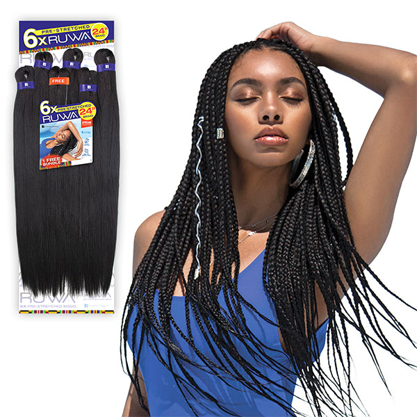 Sensationnel Synthetic Braid - 6X RUWA PRE STRETCHED BRAID 24 Sensationnel Synthetic Braid - 6X RUWA PRE STRETCHED BRAID 24