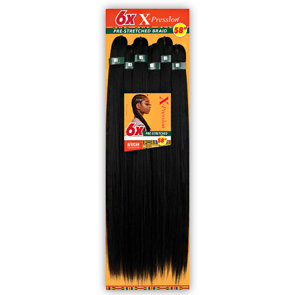 Sensationnel Synthetic Braid - 6X X-Pression PRE STRETCHED BRAID 58