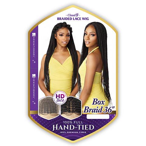 Sensationnel Synthetic Full Hand-Tied HD Swiss Lace Wig - BOX BRAID 36