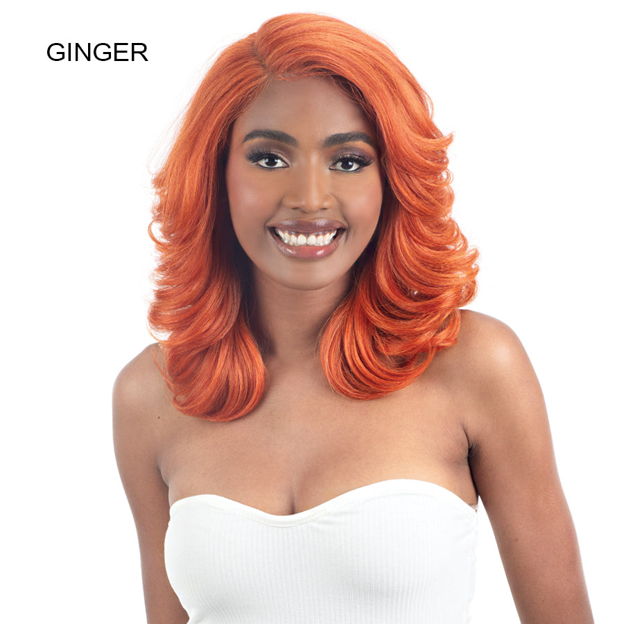 Shake N Go Snatched Synthetic Hair Glueless HD Lace Wig - ROLLER SET