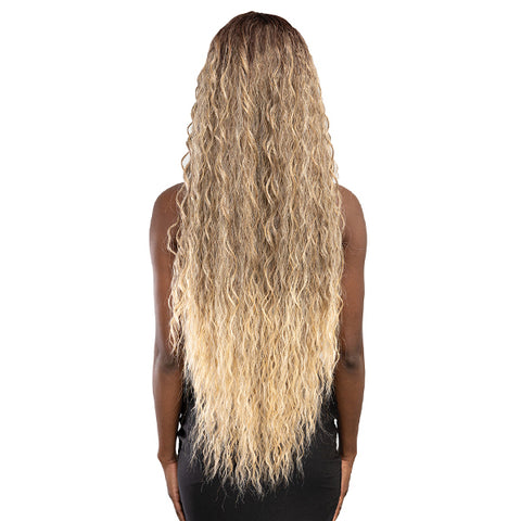 Janet Collection Remy Illusion X-Long Human Blend HD Lace Wig - EFUA