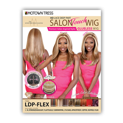 Motown Tress Salon Touch Synthetic Hair Glueless HD Lace Wig - LDP FLEX