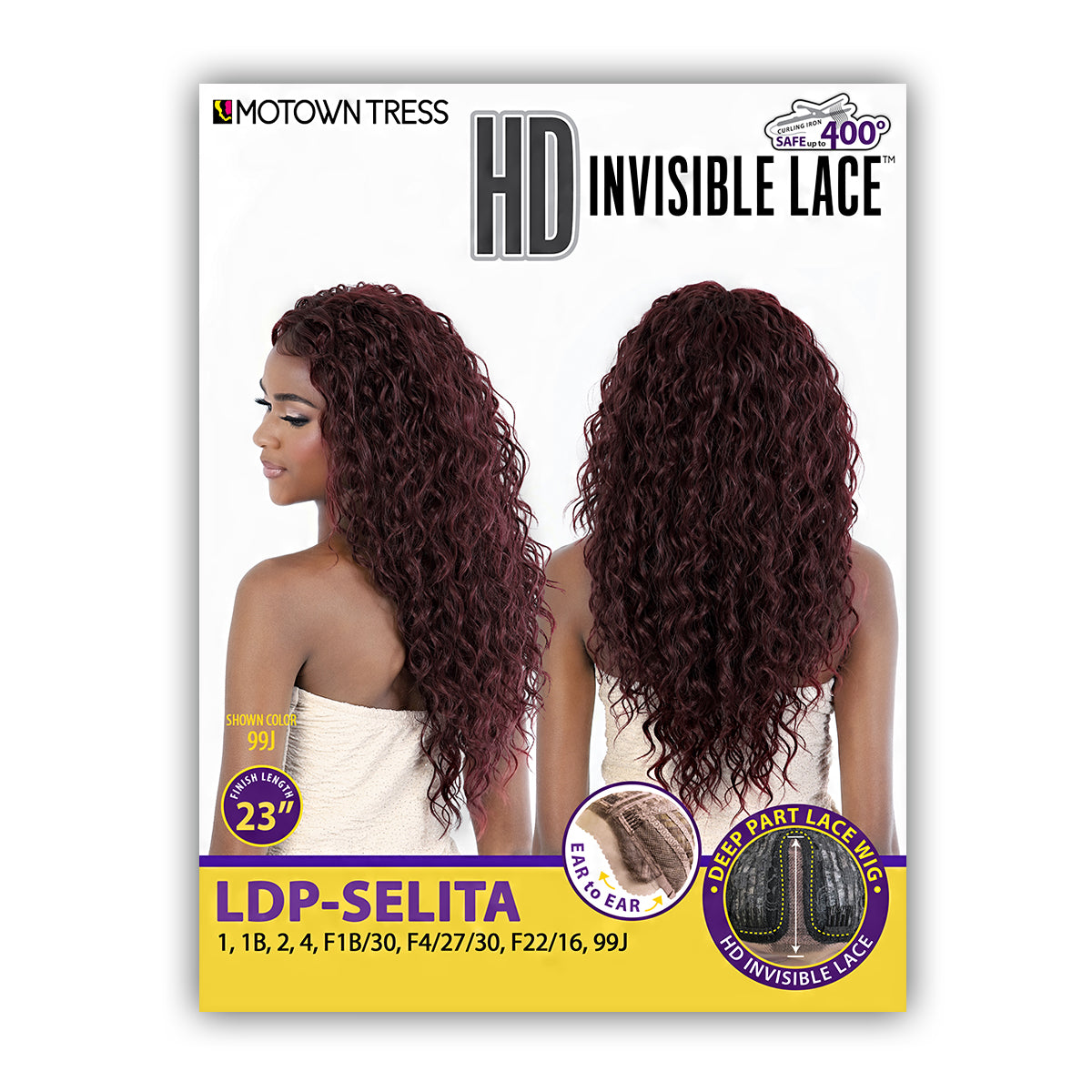 Motown Tress Synthetic Hair HD Invisible Lace Wig - LDP SELITA