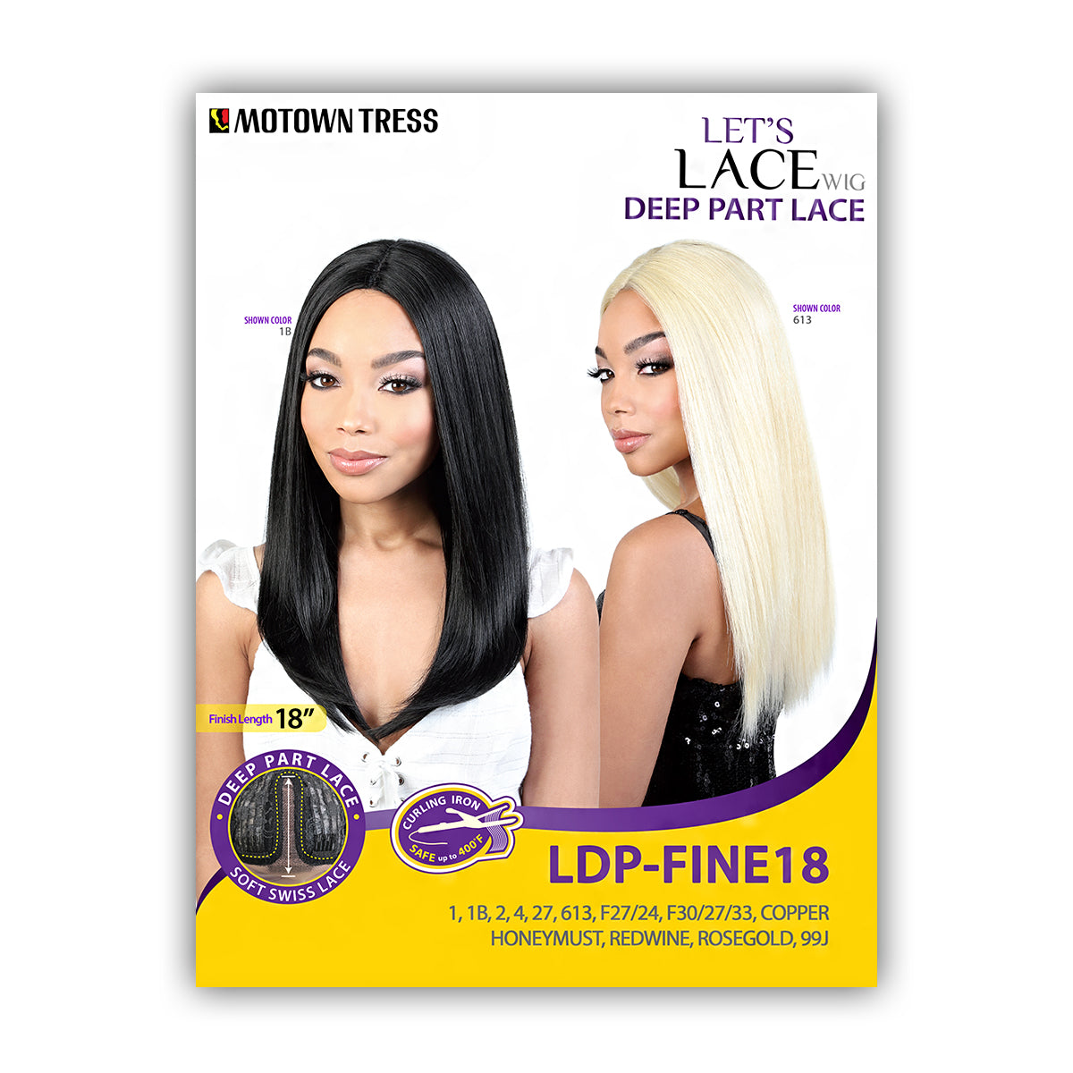 Motown Tress Synthetic Hair Let's Lace Wig - LDP FINE18