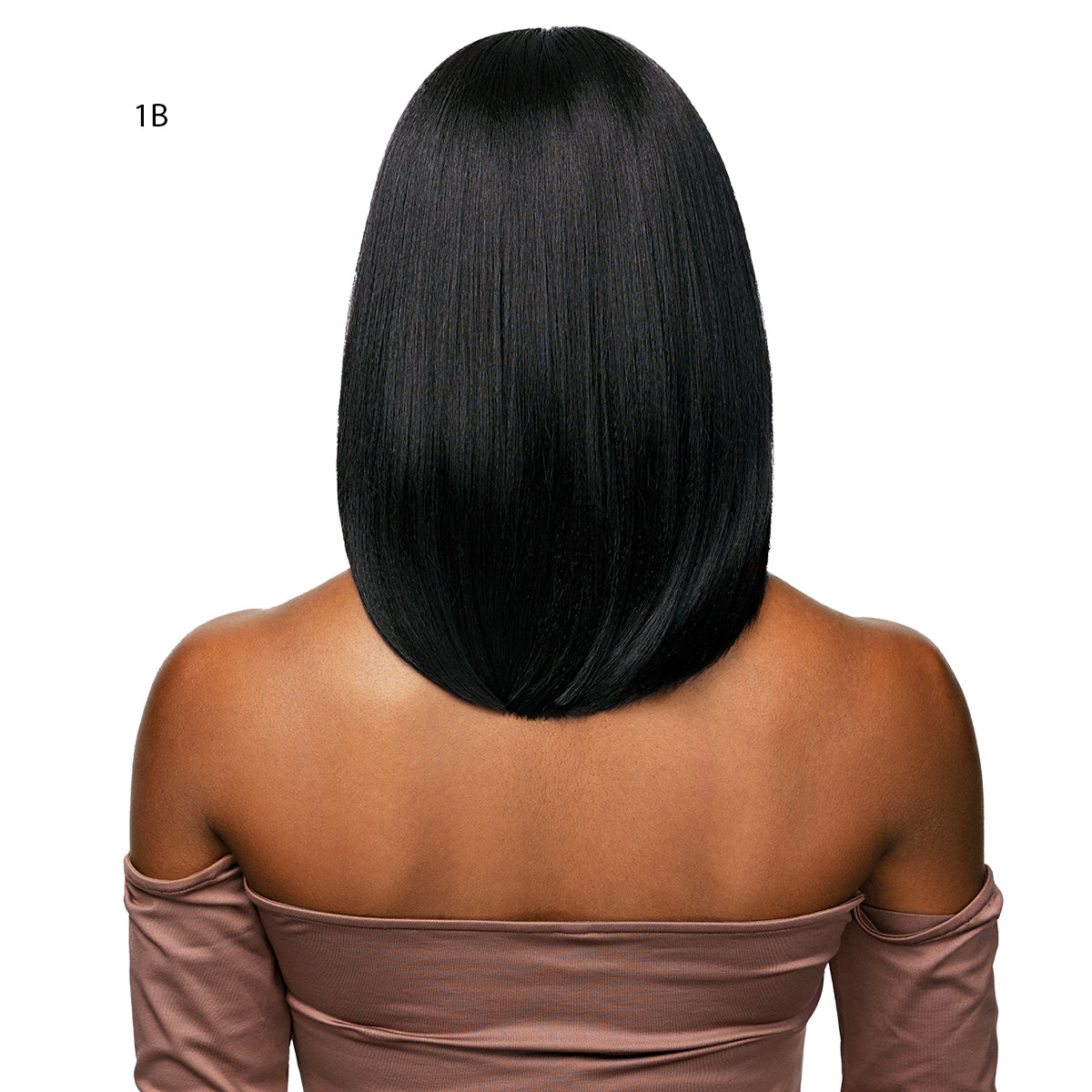 Outre 100% Human Hair Blend 5x5 Glueless HD Lace Closure Wig - HHB NATURAL YAKI 14