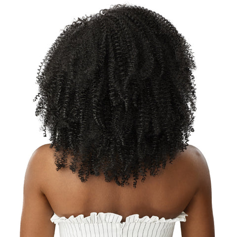 Outre Big Beautiful Hair Human Hair Blend Clip in - SPRINGY AFRO 10 Outre Big Beautiful Hair Human Hair Blend Clip in - SPRINGY AFRO 10