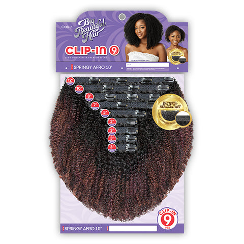 Outre Big Beautiful Hair Human Hair Blend Clip in - SPRINGY AFRO 10 Outre Big Beautiful Hair Human Hair Blend Clip in - SPRINGY AFRO 10
