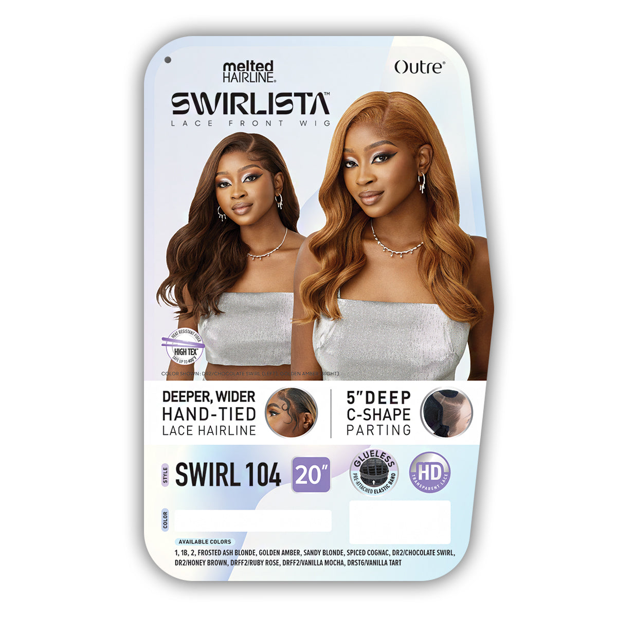 Outre Melted Hairline Swirlista Synthetic Glueless HD Lace Front Wig - SWIRL 104