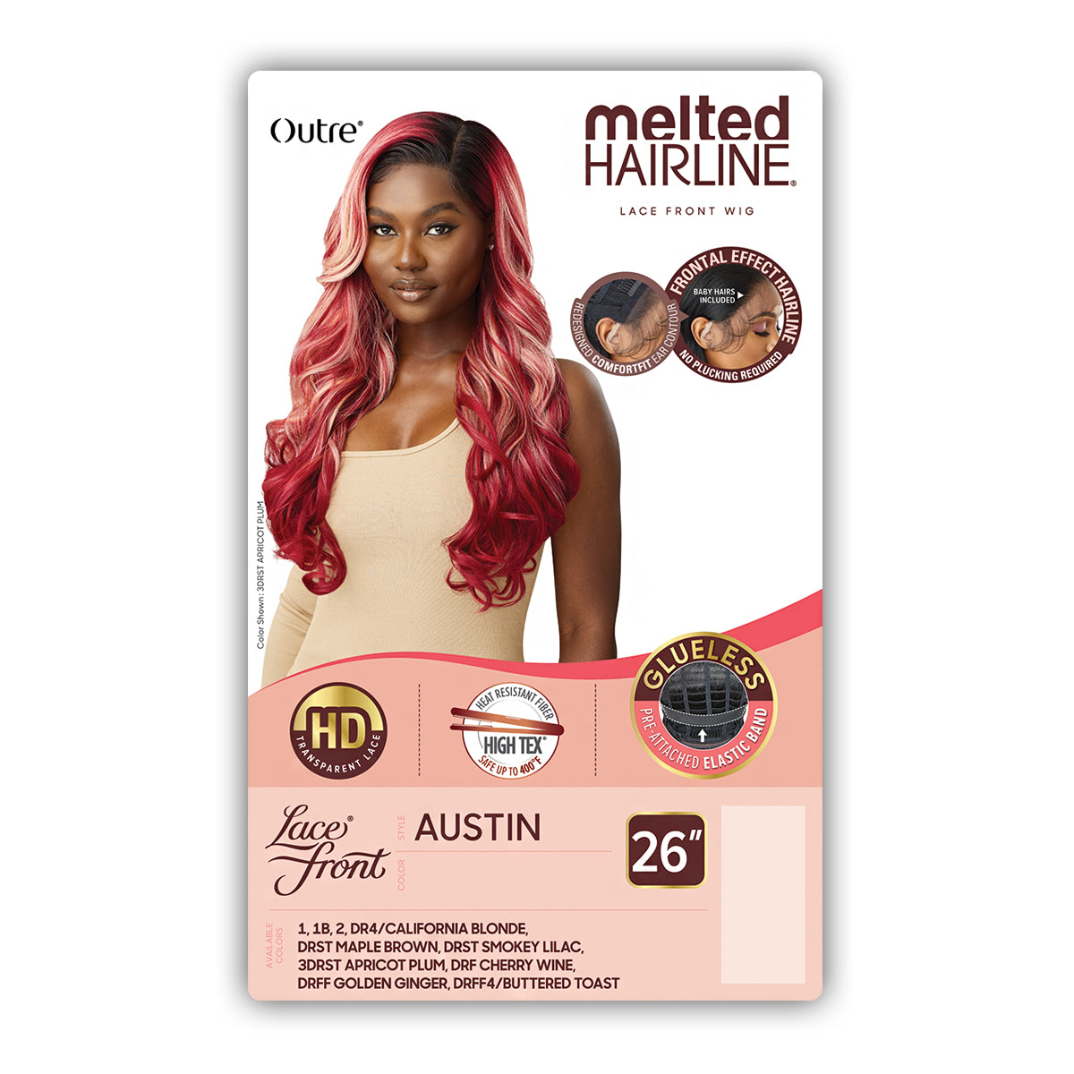 Outre Melted Hairline Synthetic Glueless HD Lace Front Wig - AUSTIN