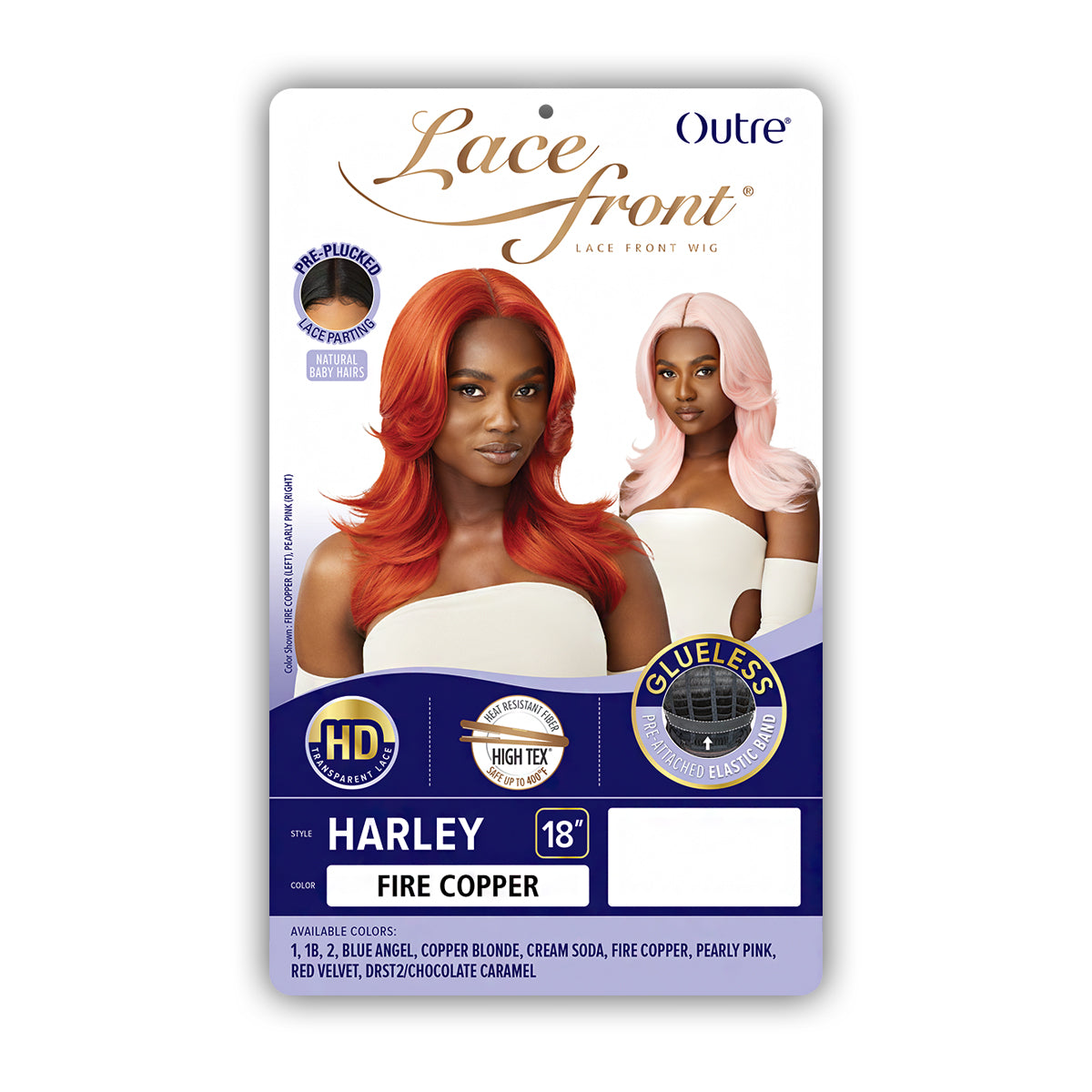 Outre Synthetic Hair Glueless HD Lace Front Wig - HARLEY