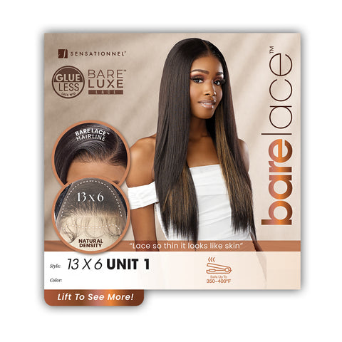 Sensationnel Barelace Synthetic Hair 13x6 Glueless BARELUXE Lace Wig - 13X6 UNIT 1
