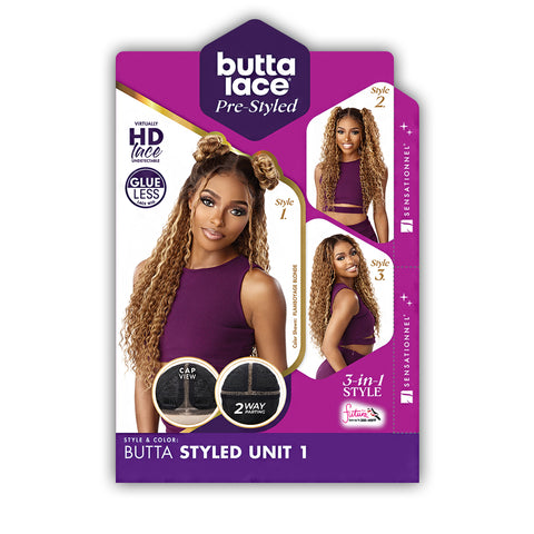 Sensationnel Synthetic Hair Butta Pre Styled Glueless HD Lace Wig - BUTTA 360 UNIT 1