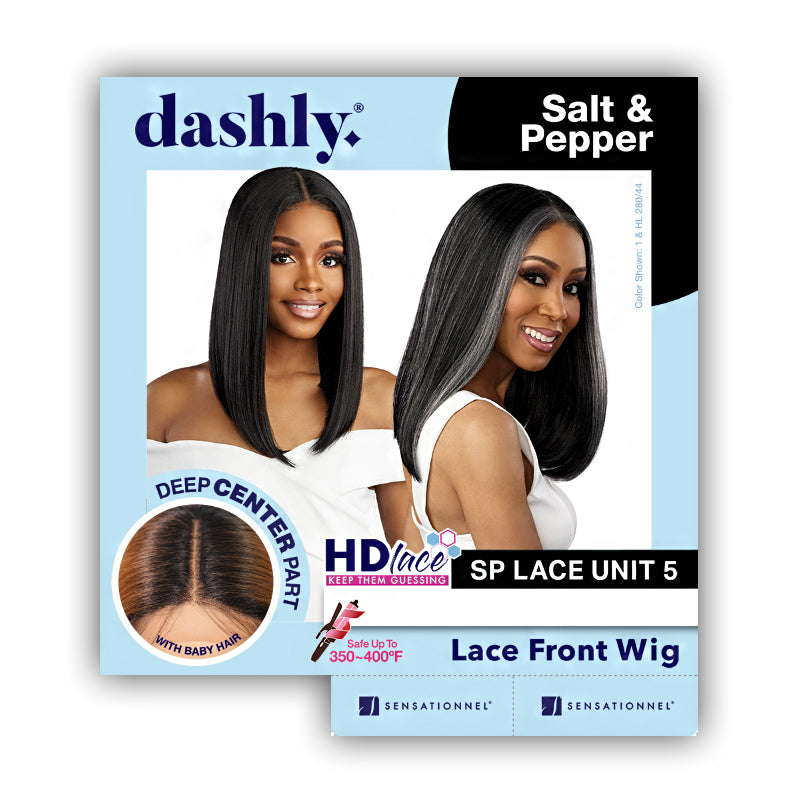 Sensationnel Synthetic Hair Dashly Salt N Pepper HD Lace Front Wig - SP LACE UNIT 5