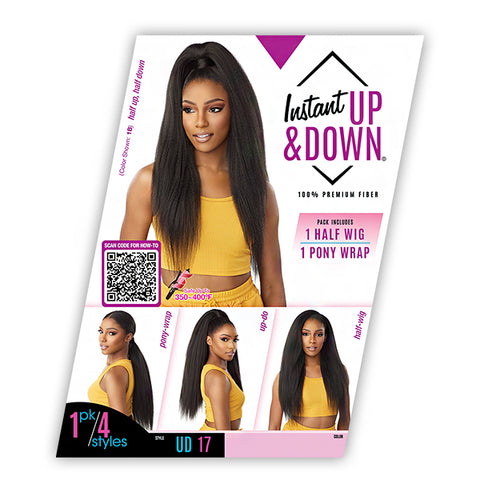 Sensationnel Synthetic Hair Half Wig Instant Up & Down - UD 17 Sensationnel Synthetic Hair Half Wig Instant Up & Down - UD 17