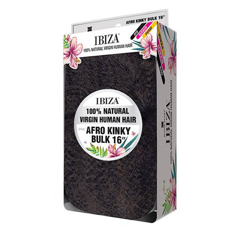 Shake N Go Ibiza 100% Natural Virgin Human Hair Braid - AFRO KINKY BULK 16 Shake N Go Ibiza 100% Natural Virgin Human Hair Braid - AFRO KINKY BULK 16