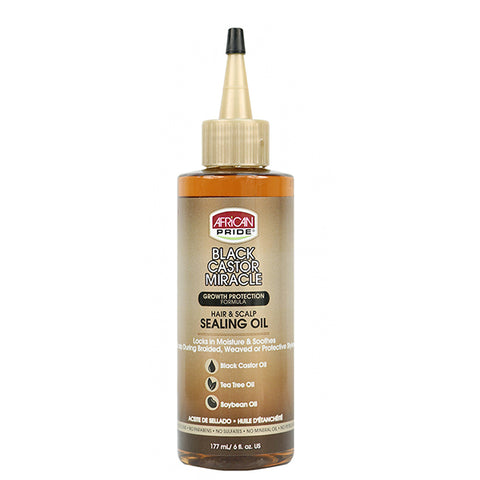 African Pride Black Castor Miracle Hair & Scalp Sealing Oil 6oz