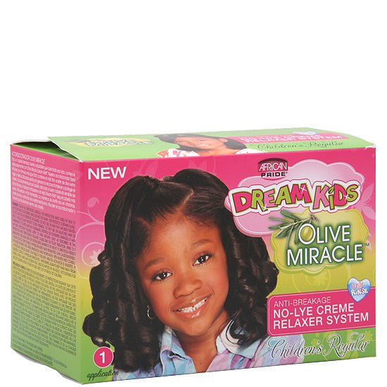 African Pride Dream Kids Olive Miracle No-Lye Creme Relaxer System - Regular