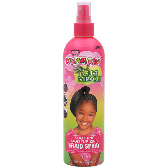 African Pride Dream Kids Olive Miracle Soothing Moisturizing Braid Spray 12oz