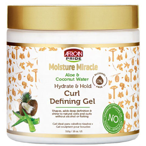 African Pride Moisture Miracle Aloe & Coconut Curl Defining Gel 18oz