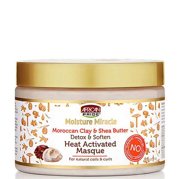 African Pride Moisture Miracle Detox & Soften Heat Activated Masque 12oz