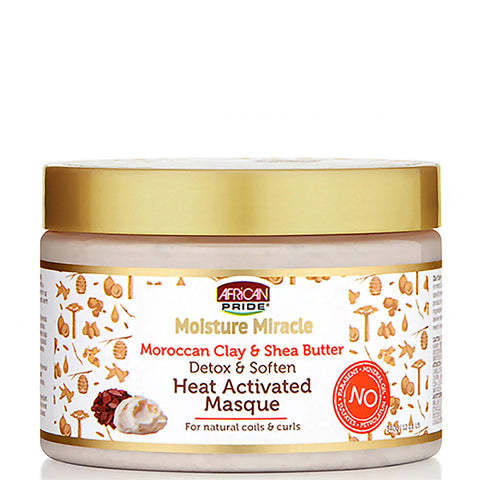 African Pride Moisture Miracle Detox & Soften Heat Activated Masque 12oz