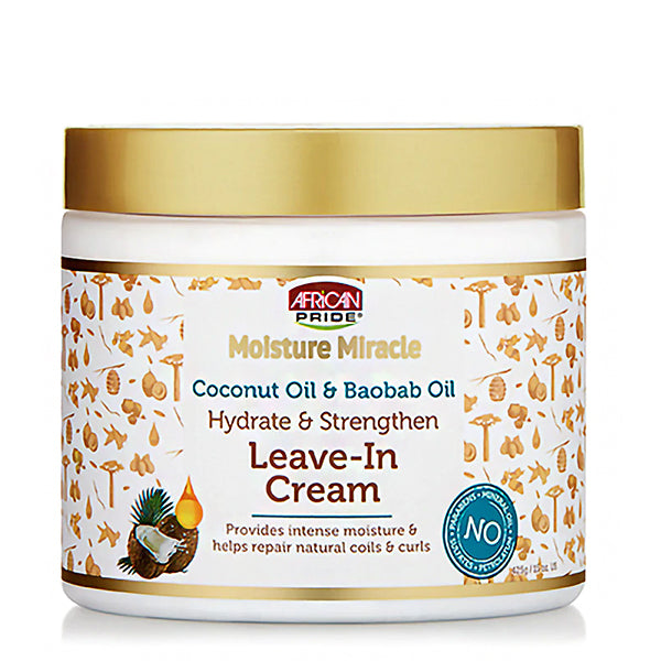 African Pride Moisture Miracle Hydrate&Strengthen Leave-In Cream 15oz