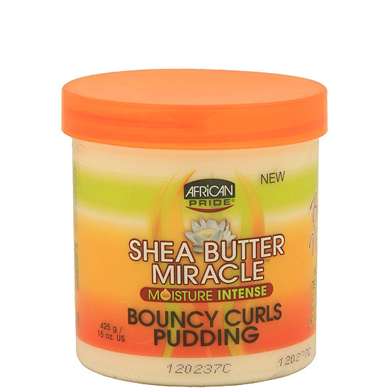 African Pride Shea Butter Formula Miracle Bouncy Curls Pudding 15oz