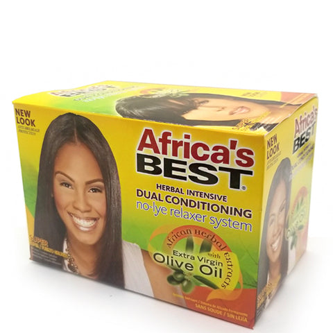 Africa's Best Dual Conditioning No-Lye Relaxer System Kit - Super