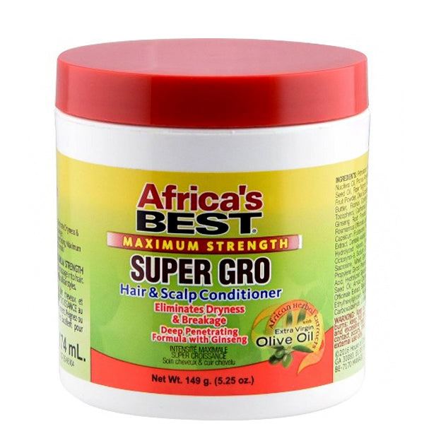 Africas BEST Maximum Strength Super Gro Hair & Scalp Conditioner 5.25oz
