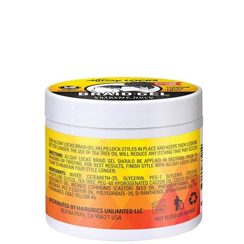 All Day Locks Extreme Hold Braid Gel 5oz