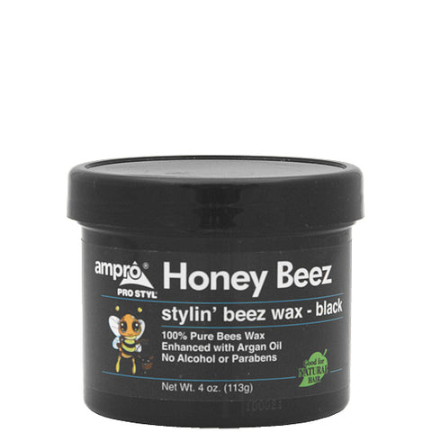 Ampro Pro Styl Honey Beez Stylin Beez Wax - Black 4oz