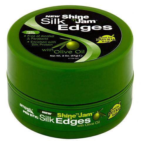 Ampro Pro Styl Shine n' Jam Silk Edges With Olive Oil 2oz