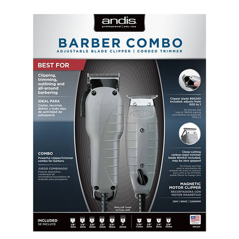 Andis Barber Combo Clipper & Trimmer #66325