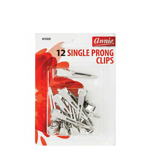 Annie #3169 Single Prong Clips 12Ct