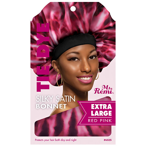 Annie Ms. Remi #4525 Tie Dye Silky Satin Bonnet XL  Assorted
