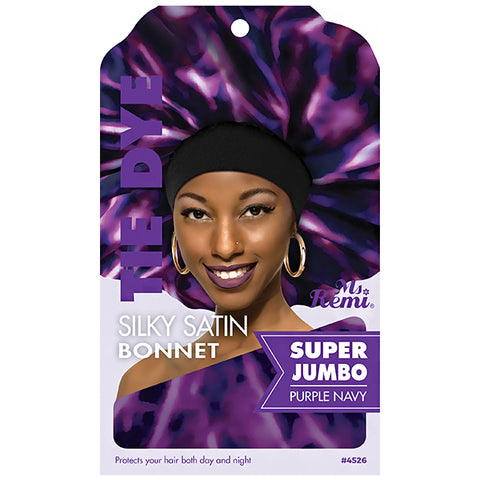 Annie Ms. Remi #4526 Tie Dye Silky Satin Bonnet S - Jumbo Assorted