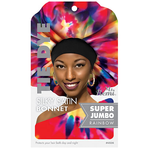 Annie Ms. Remi #4526 Tie Dye Silky Satin Bonnet S - Jumbo Assorted